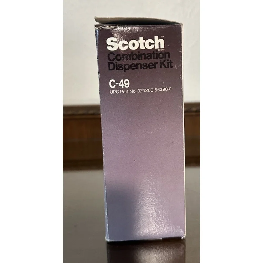 NOS 1986 Scotch Desktop Combination Kit Tape Dispenser Post It Notes Sealed C-49